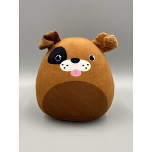 BenBen 5.6” Squish Face Puppy Dog Brown W/ Eye Spot Soft Stuffed Animal